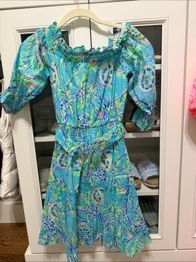 jocelyn short sleeve linen dress Jocelyn Short Sleeve Linen Dress | Multi